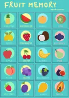 Vorschau - Stationenlernen - Delicious Fruits - Poster and Matching Pairs - Seite 2