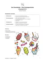 Vorschau - Stundenentwürfe - Der Eisverkäufer – Eine Zuhörgeschichte - Deckblatt