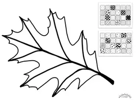 Vorschau - Arbeitsblätter - PATTERN-ART „HERBST“: Herbstblätter mit Muster befüllen (Zentangle) - Seite 2