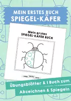 Vorschau - Mal- und Bastelvorlagen - Mein erstes Buch - Spiegel-Käfer - Deckblatt