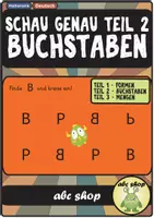 Vorschau - Arbeitsblätter - Schau Genau Teil 2: Buchstaben (Wahrnehmung trainieren, Alphabetisierung) - Deckblatt