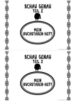 Vorschau - Arbeitsblätter - Schau Genau Teil 2: Buchstaben (Wahrnehmung trainieren, Alphabetisierung) - Seite 1