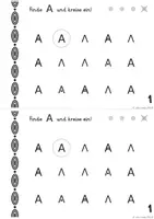 Vorschau - Arbeitsblätter - Schau Genau Teil 2: Buchstaben (Wahrnehmung trainieren, Alphabetisierung) - Seite 2