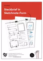 Vorschau - Arbeitsblätter - Steckbrief im Sketchnote-Stil für Sekundarstufe 1 - Deckblatt
