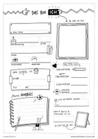 Vorschau - Arbeitsblätter - Steckbrief im Sketchnote-Stil für Sekundarstufe 1 - Seite 1