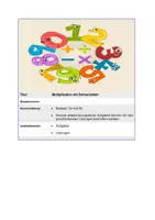 Vorschau - Arbeitsblätter - Multiplikation mit Zehnerzahlen - Seite 1