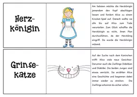 Vorschau - Stationenlernen - Leseklappbuch Alice im Wunderland - Seite 1