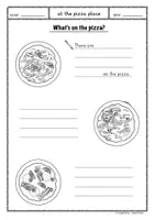 Vorschau - Arbeitsblätter - Pizza worksheet Arbeitsbögen Englisch Grundschule - Seite 2