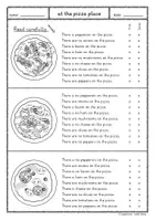 Vorschau - Arbeitsblätter - Pizza worksheet Arbeitsbögen Englisch Grundschule - Seite 3