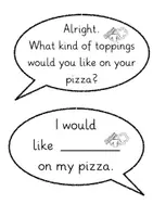 Vorschau - Arbeitsblätter - At the pizza place - Dialog mit Menü zum Ankreuzen - Seite 3