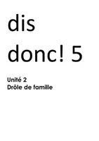 Vorschau - Stundenentwürfe - Dis donc 5 - Planung Unité 02 - Deckblatt