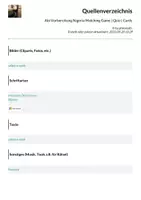 Vorschau - Arbeitsblätter - Abi Vorbereitung Nigeria Matching Game | Quiz | Cards - Seite 1