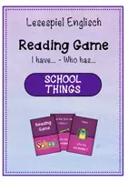 Vorschau - Spiele - Lesespiel Englisch - School Things (Reading game) - Deckblatt