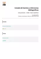 Vista previa - Hojas de trabajo - EVALUACION - 1º AÑO - FISICO-QUIMICA - página 2