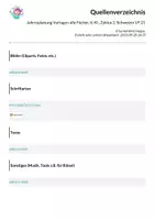 Vorschau - Lehrpläne/Lehrermaterial - Jahresplanung Vorlagen alle Fächer, 6. Kl., Zyklus 2, Schweizer LP 21 - Seite 3