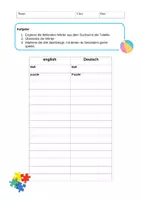 Vorschau - Arbeitsblätter - Suchsel Englisch 3. Klasse verschiedenen Themen - Seite 2