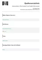 Vorschau - Arbeitsblätter - Literaturtest zu "Der Verdacht" von Friedrich Dürrenmatt - Seite 1