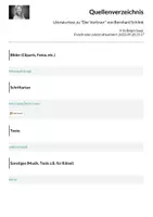 Vorschau - Arbeitsblätter - Literaturtest zu "Der Vorleser" von Bernhard Schlink - Seite 1