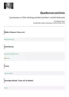 Vorschau - Arbeitsblätter - Literaturtest zu "Über die Berge und über das Meer" von Dirk Reinhardt - Seite 1