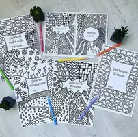 Aperçu - Matériel pour travaux manuels / dessin - Pages de garde des cahiers et des portes vues - Page de couverture