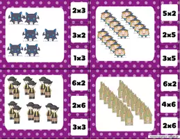 Aperçu - Jeux - Atelier multiplications : cartes à pinces - Page 3