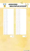 Aperçu - Feuilles d'exercices - Atelier multiplications : Jogging - Page 1