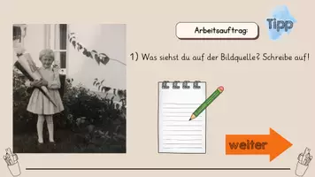 Vorschau - Interaktives Material - Der erste Schultag zu Omas Zeiten - interaktive PDF - Seite 2