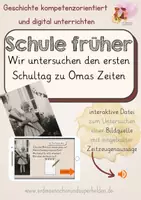 Vorschau - Interaktives Material - Der erste Schultag zu Omas Zeiten - interaktive PDF - Deckblatt