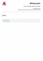 Aperçu - Outils du professeur - Fiche : Programmation par période - Page 1