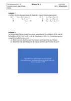 Vorschau - Klassenarbeiten - Klausur Q2: Vektoren, Geraden, LGS - Deckblatt