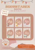 Vorschau - Poster - ABC Poster | Buchstaben Poster im boho Stil - Deckblatt