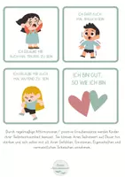 Vorschau - Bildkarten - Affirmationskarten, Positive Sätze - Seite 1