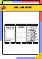 Vista previa - Hojas de trabajo - THIS IS ME PHONE (colours and numbers) - Portada