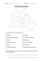 Vorschau - Arbeitsblätter - Die Berliner Bezirke - Deckblatt