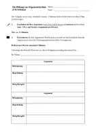 Vorschau - Präsentationen/Tafelbilder - Schwachsinnsargumentation, Argumente formulieren - Deckblatt
