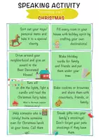 Vorschau - Arbeitsblätter - Speaking Activities - Walk & Talk Cards about Christmas / Fun Cards - Gespräch über Weihnachten - Seite 1