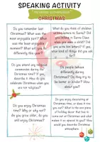 Vorschau - Arbeitsblätter - Speaking Activities - Walk & Talk Cards about Christmas / Fun Cards - Gespräch über Weihnachten - Seite 3