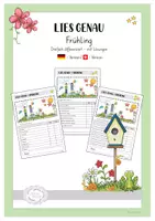 Vorschau - Arbeitsblätter - Lies genau - Frühling (Leseverständnis) - Deckblatt