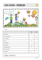 Vorschau - Arbeitsblätter - Lies genau - Frühling (Leseverständnis) - Seite 2