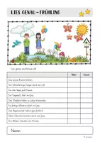 Vorschau - Arbeitsblätter - Lies genau - Frühling (Leseverständnis) - Seite 3