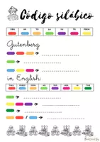 Vista previa - Hojas de trabajo - Código silábico español inglés GUTENBERG - página 1