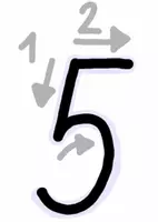 Vorschau - Stationenlernen - Ich kann Zahlen schreiben - „5“ (Demoversion, Keynote) - Deckblatt