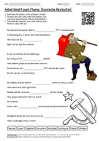 Vorschau - Arbeitsblätter - Arbeitsblatt "Russische Revolution" + Onlineübung & MP3 + Infografik - Deckblatt
