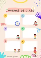 Vista previa - Decoración del aula - CARTEL: NORMAS DE CLASE - Portada