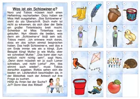 Vorschau - Arbeitsblätter - Lesespaziergang Schwalaut - Seite 1