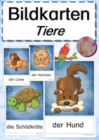 Vorschau - Bildkarten - Bildkarten: Tiere - Deckblatt