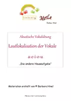Vorschau - Fördermaterial/Inklusion - Akustische Vokalübungen zum Lokalisieren - Deckblatt