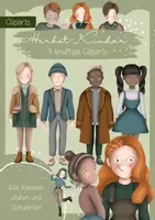 Vorschau - selbst erstellte Cliparts/Grafiken - Herbst-Kinder // Clipart Pack by Pinselkomponistin - Deckblatt