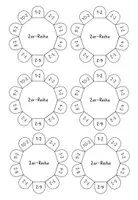 Vorschau - Arbeitsblätter - Einmaleins/Malreihen - Hefteintrag Blumen (zum Aufklappen) - Seite 3