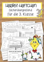 Vorschau - Spiele - Herbstheftchen für die 3. Klasse - Deckblatt